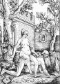 Aristóteles y Phyllis, pintor renacentista Hans Baldung